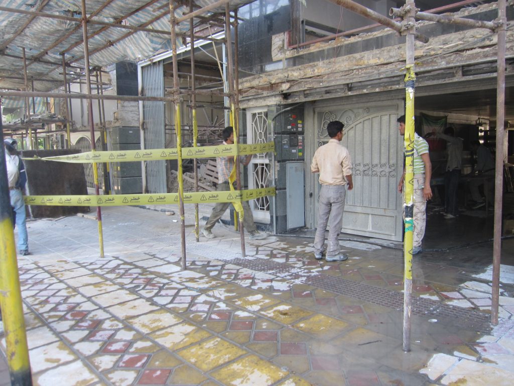 Demolition of interior architecture and infrastructure of Sata's head office