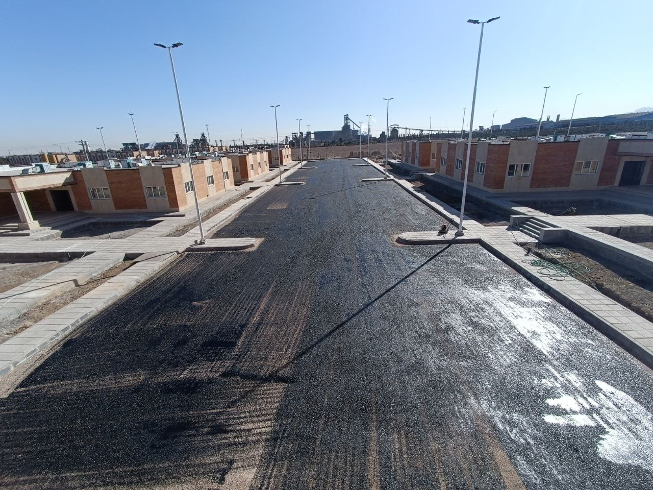 Asphalt Preparation and Pavement Work, and Concrete Slab Installation for the Manhole Cover at the ChadorMalu Project