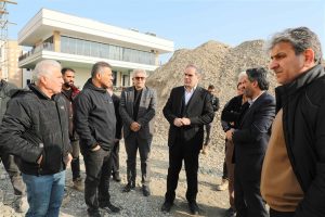 Visit of Engineer Behruz Kavyani, the Mayor of Andisheh, and his deputies to the Sarae Banoo project