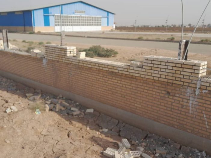 Completion of the perimeter wall construction of the Nasirshahr Satellite Base