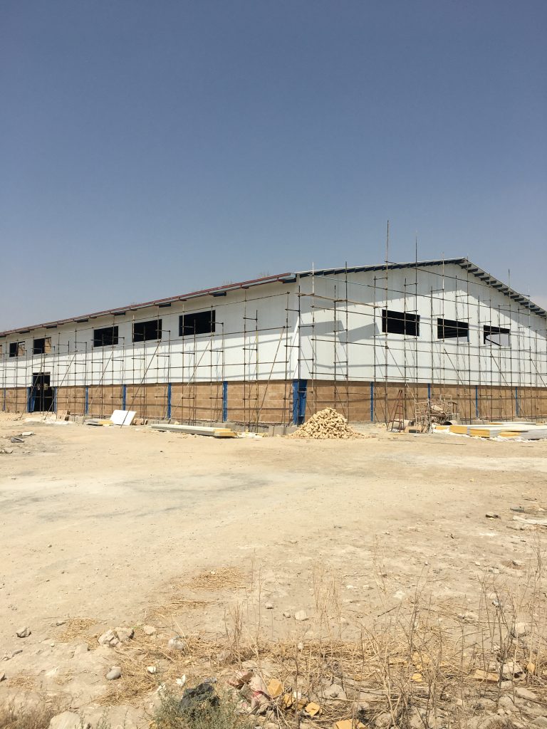 عملیات تکمیل سالن ورزشی نسیمشهر